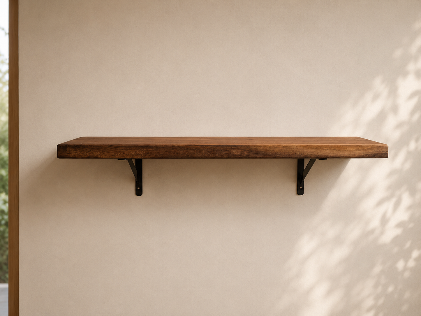 Black Walnut Refined Edge Shelves