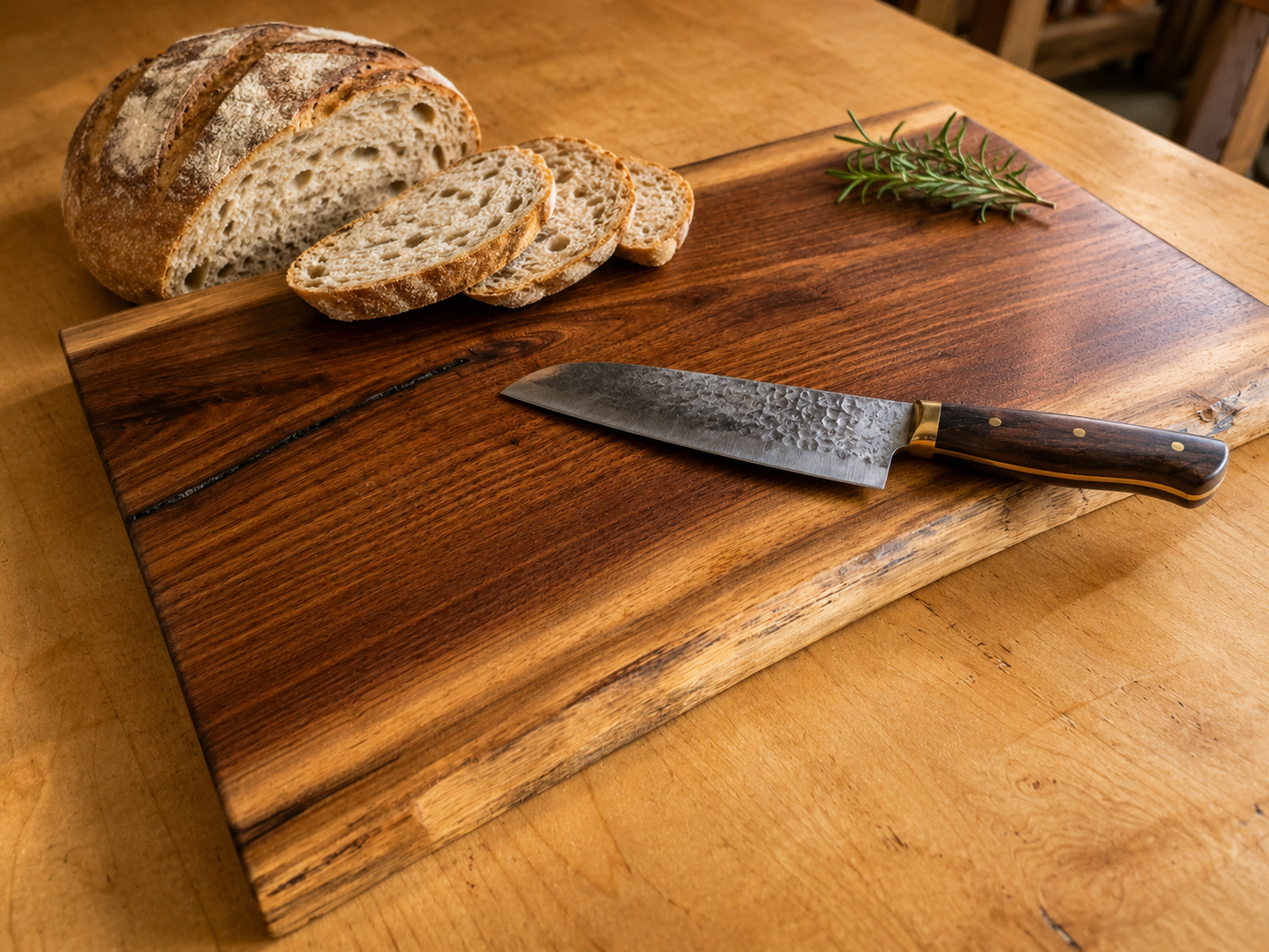 Black Walnut Live Edge Cutting Board