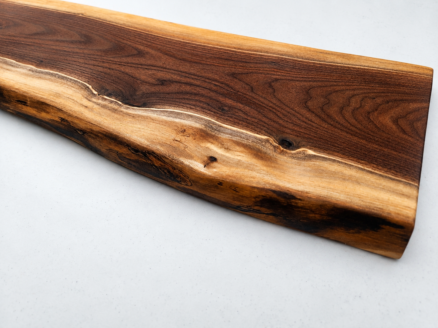 Live Edge Black Walnut Wall Shelf