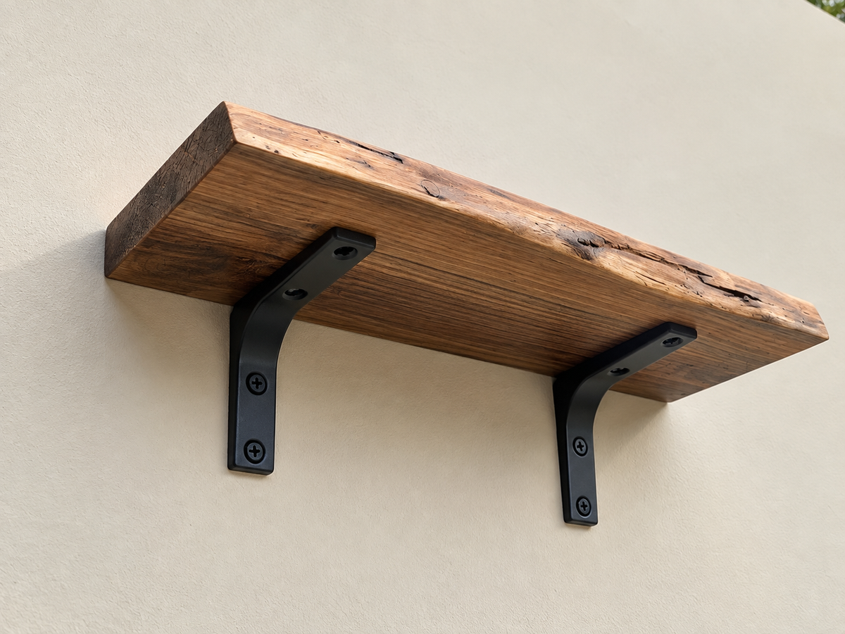 Petite tablette Live edge en noyer noir