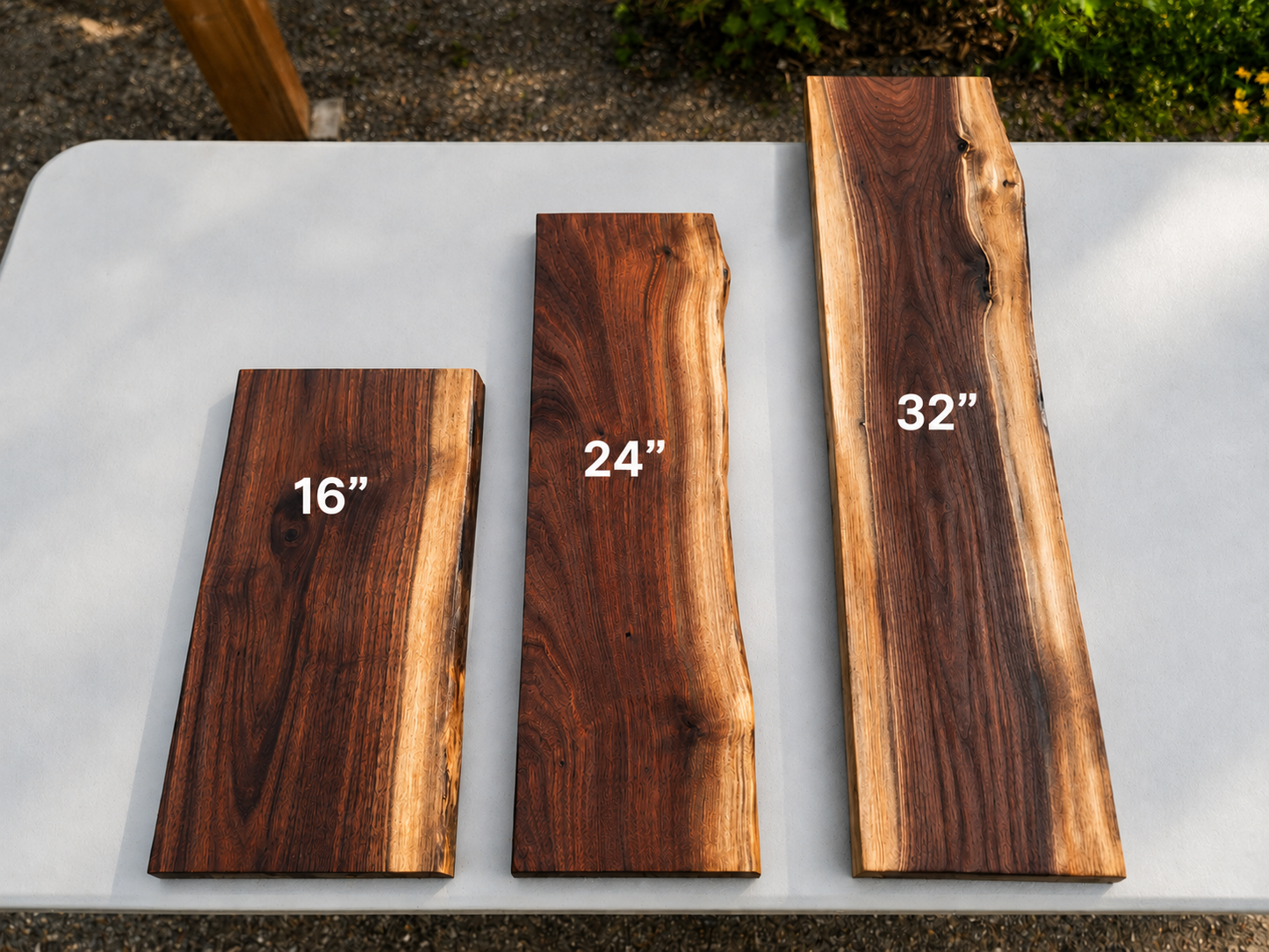 Live Edge Black Walnut Wall Shelf